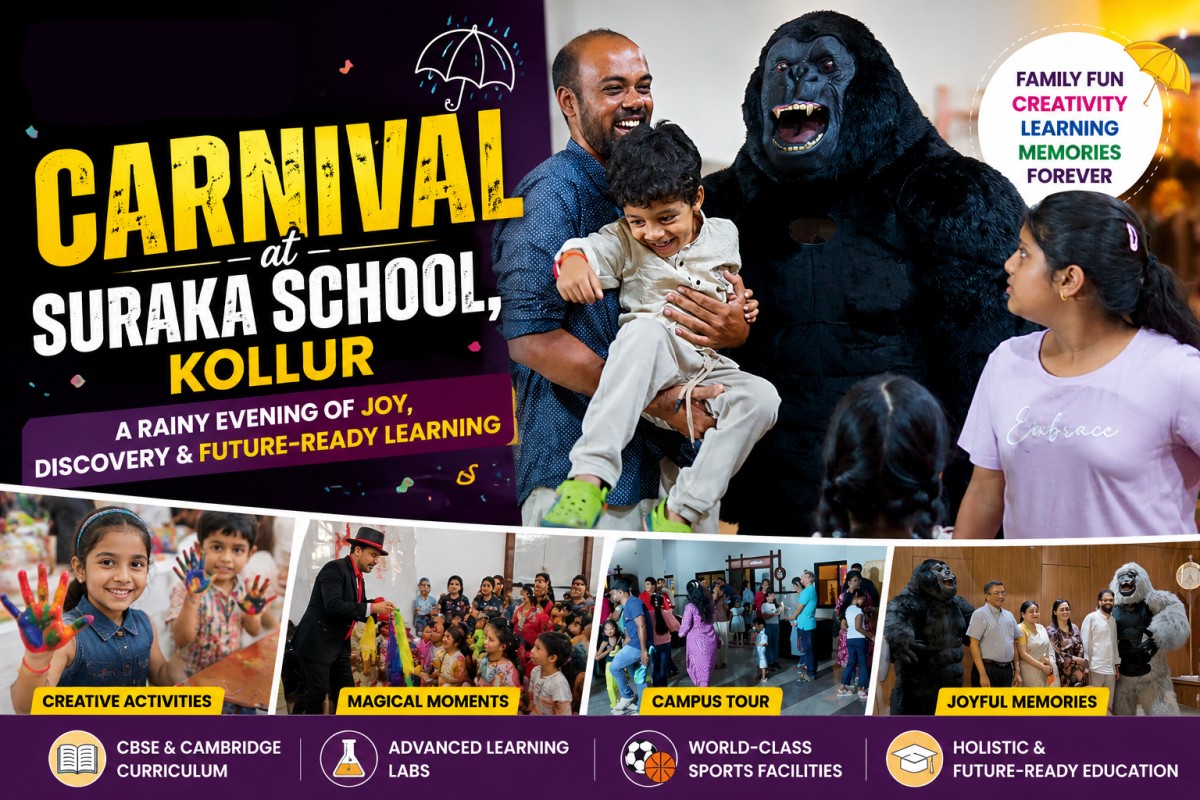 Carnival at Suraka School Kollur Hyderabad: A Rainy Evening of Joy, Learning & Family Fun
